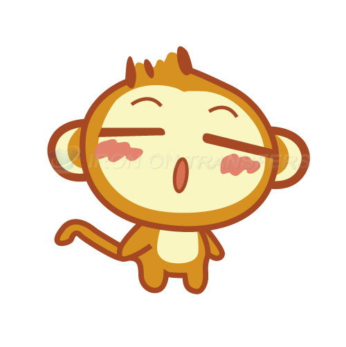 Monkey Iron-on Stickers (Heat Transfers)NO.8684